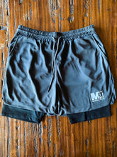 Load image into Gallery viewer, Men&#39;s Athletic Shorts (Grey and Black)